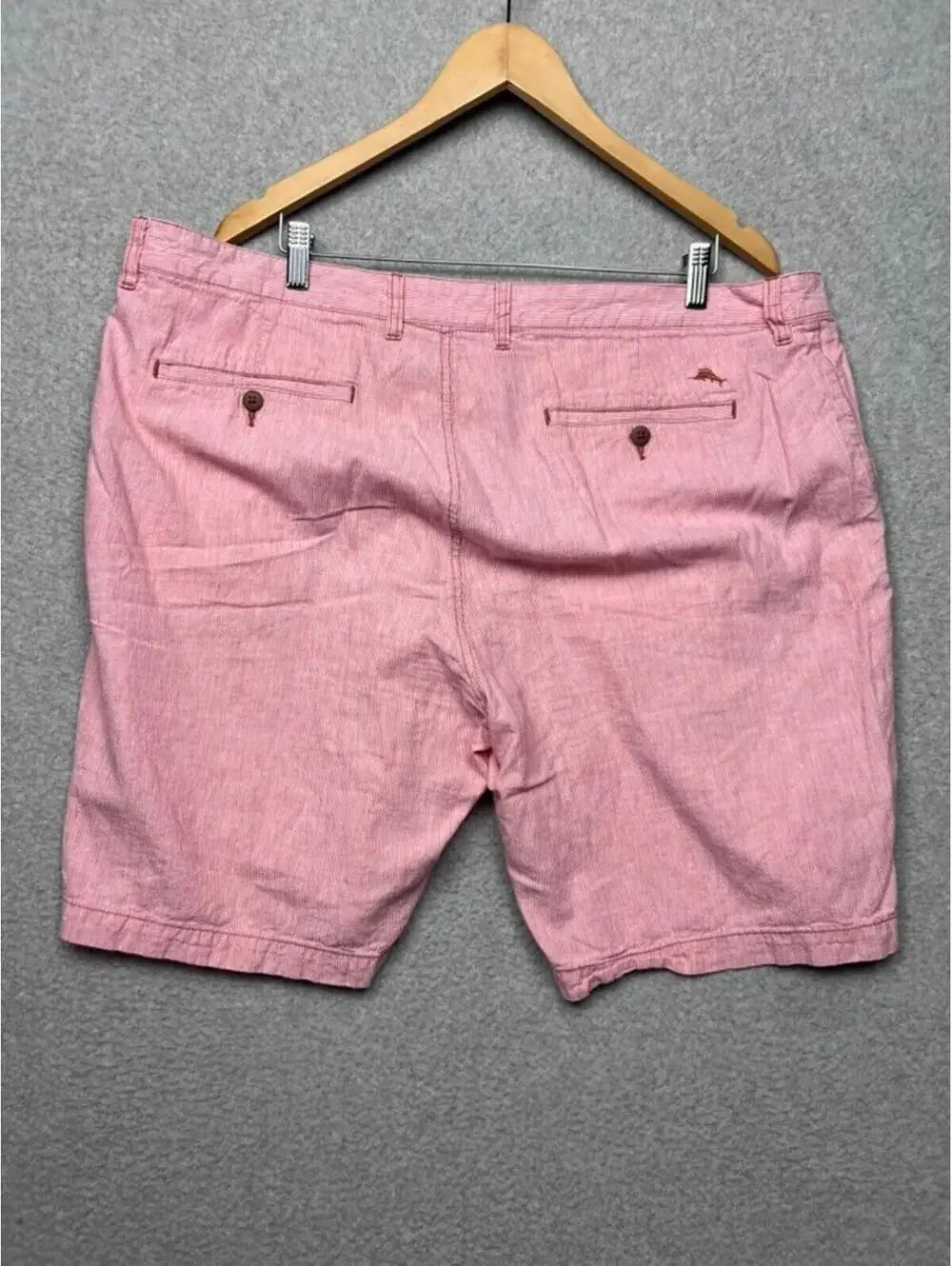 Tommy Bahama Shorts 42 Pink Stripe Linen Blend Quiet Luxury Old Money Coastal